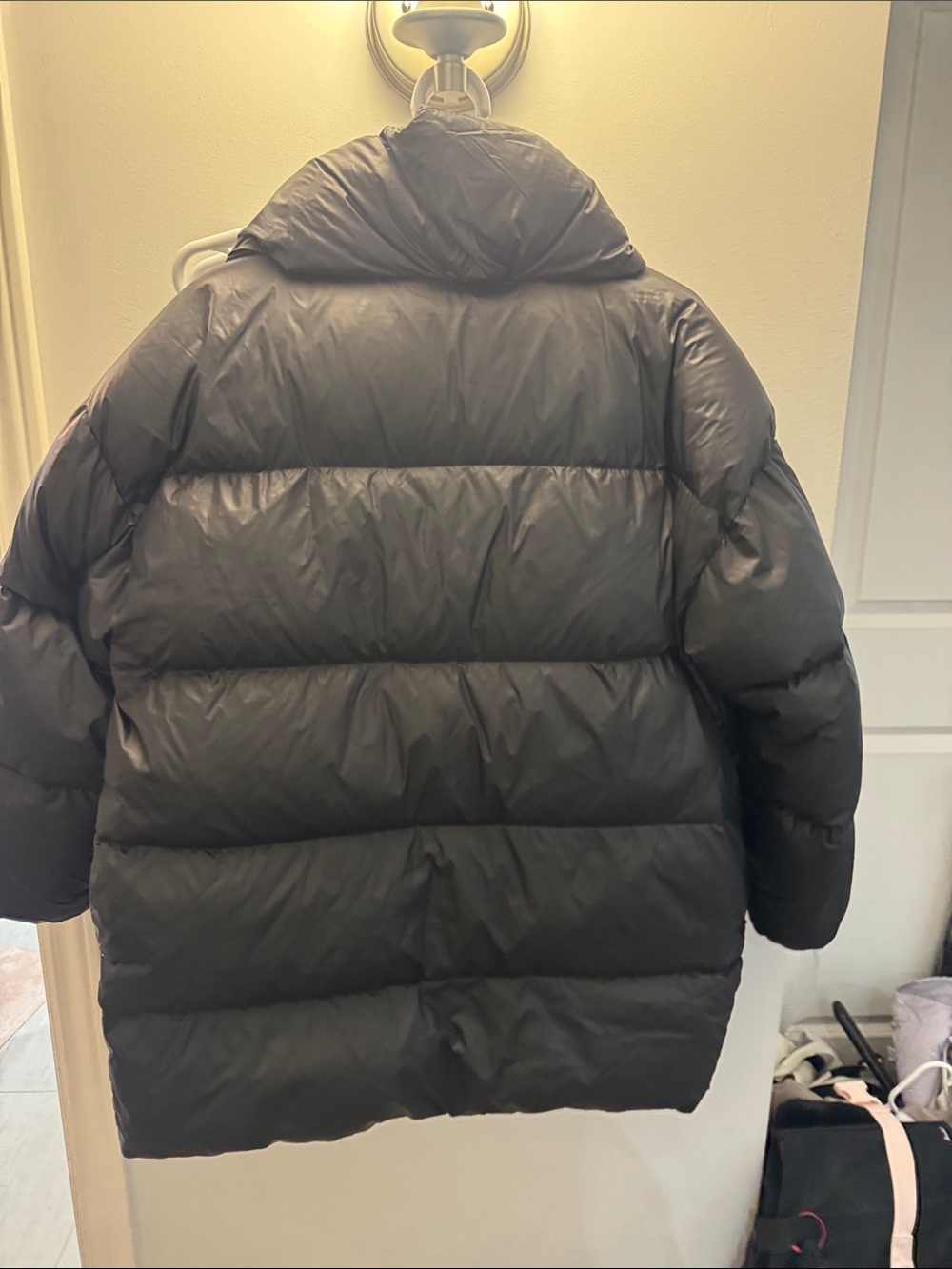 Ermanno Scervino Black Kids Puffer Coat with Heart Patch - Picture 11 of 12
